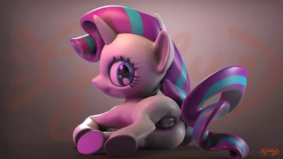 OBJ file My little pony Rarity 🐎・3D printer design to download・Cults
