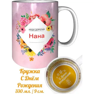 Звезда шар именная, фольгированная, серебряная, с надписью (с именем) \"С  днём рождения, Нана!\" - купить в интернет-магазине OZON с доставкой по  России (944974176)