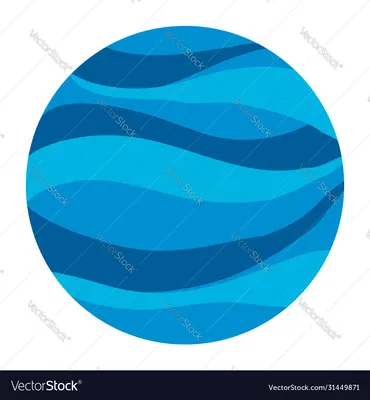 Планета Нептун изоляции на белом фоне. Реалистичный вектор Иллюстрация  вектора - иллюстрации насчитывающей спутник, космос: 186423495