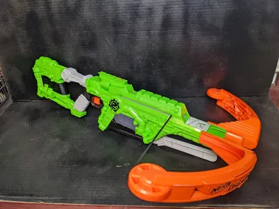 Nerf Zombie Strike Clear Shot Pistol Blaster Stormfire Orange Dart Gun  Blaster | eBay