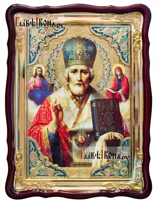 Икона \"Святой Николай Чудотворец\", дерево, темпера, Российская империя,  1830-1850 гг. стоимостью 24500 руб.