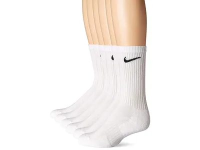 Nike Everyday Cushion Crew Socks, Unisex Nike Socks,, White/Black, Size  Large - Walmart.com