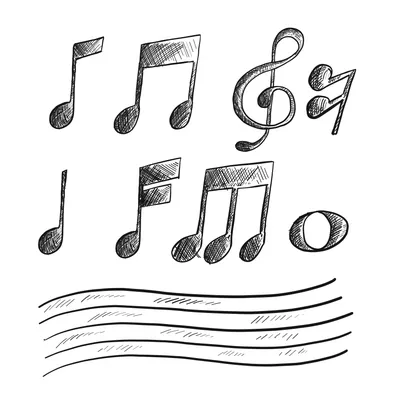 музыкальные ноты, нота, нотный лист, ноты png | Klipartz
