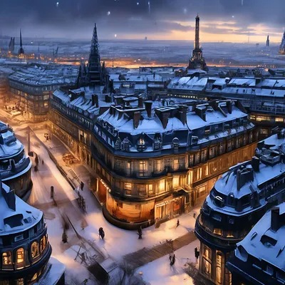 Новогодний Париж 2021.