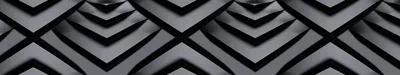 Скинали №6359 - Объемные выступающие кубы (плитки) в черно-белой гранж  обработке - фартук из стекла в Минске