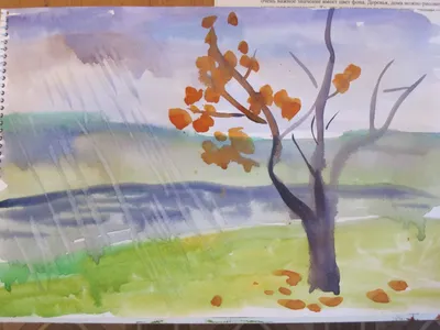 Яркая осень рисунок карандашом - 70 фото