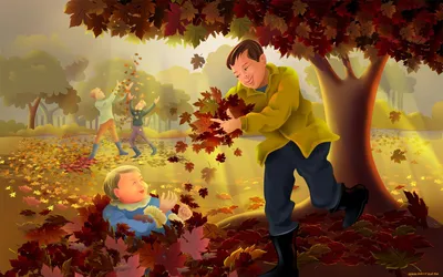 Иллюстрация Девочка осень в стиле персонажи | Illustrators.ru