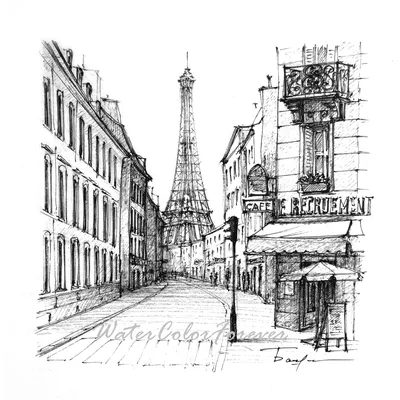 Картина по номерам - Дождливый Париж (KHO4819)