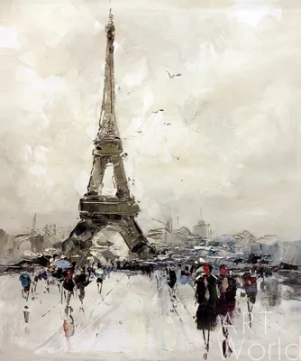 Картина по номерам \"Париж в цвету\"