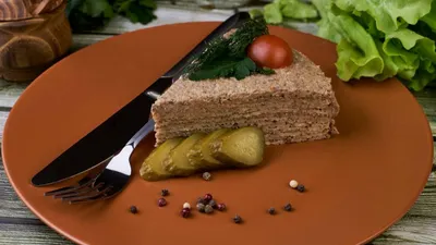 Печеночный торт с морковью и луком из печени рецепт с фото пошагово -  1000.menu