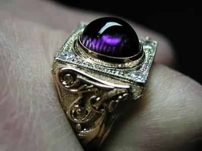 Кольцо-перстень с черным квадратом - купить с доставкой по выгодным ценам в  интернет-магазине OZON (663293741)