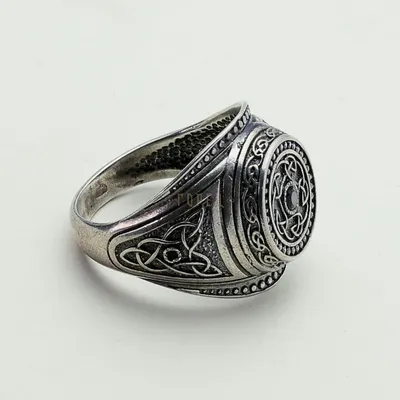Женский перстень с филигранью из серебра с хризопразом купить в магазине  «Этно Бутик Горец»