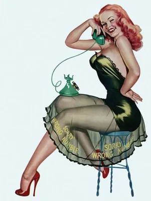 Pin Up Vintage Pinup Girl On Poster Print (18 x 24) - Walmart.com