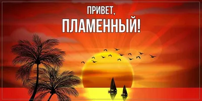 Открытка для любимых и родных пламенный Привет. Открытки на каждый день с  пожеланиями для родственников.