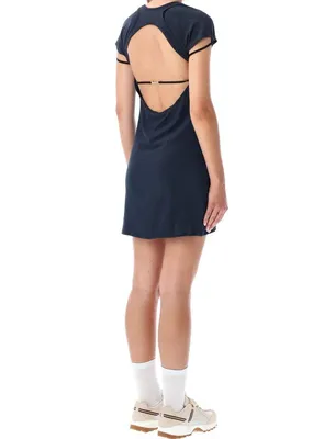 Nike Black Half-zip Long Sleeve Dress | Lyst