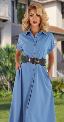 Женская одежда оптом Montella | Платье сафари № 4453