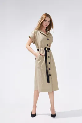 Купить Платье Сафари, тенсель от Lesel (Лесель) российский дизайнер одежды