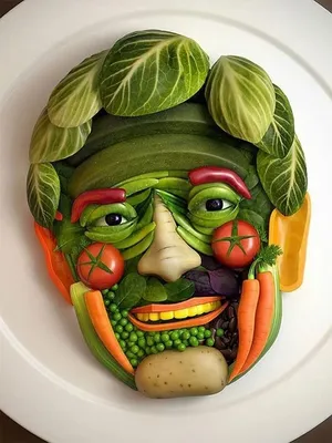 Рисунок блюда из овощей - 63 фото