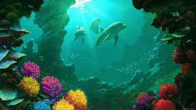 подводный мир. фон подводных рая Стоковое Изображение - изображение  насчитывающей цветасто, песок: 241282075