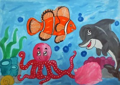 Плакат \"Подводный мир, рыбы, коралловый риф\", 28×60см (ID#824382243), цена:  190 ₴, купить на Prom.ua