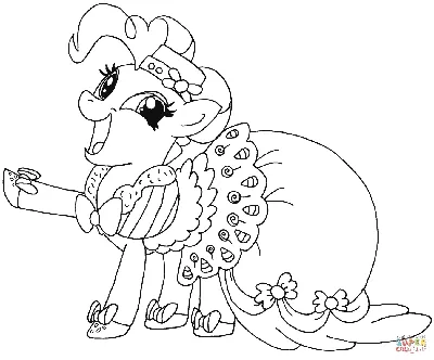 Cute Pinkie Pie My Little Pony coloring page - Download, Print or Color  Online for Free