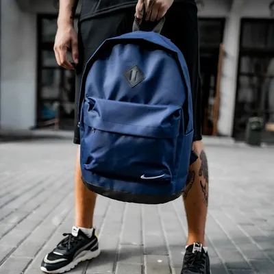 Стильный городской рюкзак Nike спортивный портфель Найк на каждый день цвет  синий (ID#653959929), цена: 429 ₴, купить на Prom.ua