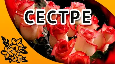 С днем рождения, сестра, сестренка, сестричка! Красивое поздравление для  сестры! Скачать бесплатно онлайн! | Открытки, С днем рождения, Фотографии  цветов