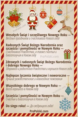 Поздравления, пожелания и комплименты на польском языке