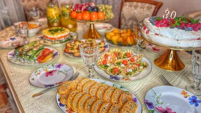 ПРАЗДНИЧНЫЙ СТОЛ НА МОЙ ДЕНЬ РОЖДЕНИЯ 🙈 ЮБИЛЕЙ 🥰НОВЫЕ РЕЦЕПТЫ | Еда для  дня рождения, Праздничные рецепты, Еда