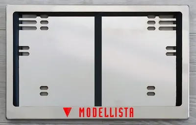 Задняя светящаяся LED номерная рамка Modellista из нержавеющей стали из  нержавеющей стали | Рамки70, купить, заказать в Томске