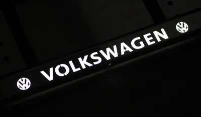 LED номерная рамка Volkswagen (Фольцваген) из нержавеющей стали со  светящейся надписью из нержавеющей стали | Рамки70, купить, заказать в  Томске