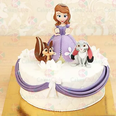 Торт Принцесса София на заказ | Заказать торт с фигуркой Софии с доставкой.
