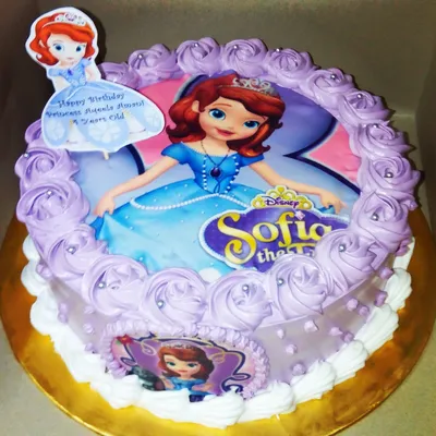 Торт для девочки 6 лет с принцессой Софией