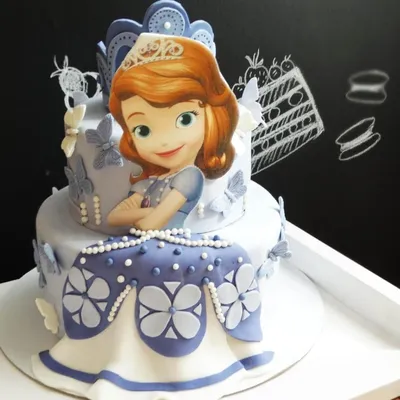 Заказать торт без мастики принцесса София, фото детского торта принцесса  София