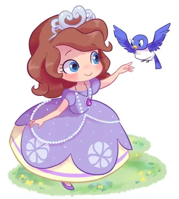 Принцесса София с птицей | Desenhos de princesas, Princesinha sofia  desenho, Personagens para festa infantil