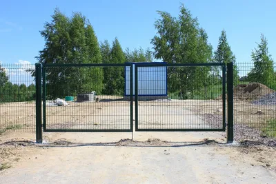 Ворота распашные купить в Минске: расчет цены, фото