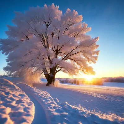 Зима/Winter - Рассвет в зимнем лесу - The Best Photos
