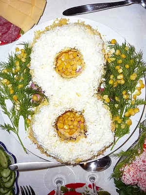 Топ-5+ салатов на 8 марта: рецепты со всего света | Mr. Pushkin в Стране  Гурмана | Дзен