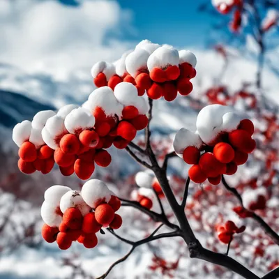Рябина под снегом :: Светлана Дунаева – Социальная сеть ФотоКто