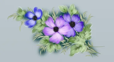 Рисунок цветы для мамы букет 3д …» — создано в Шедевруме