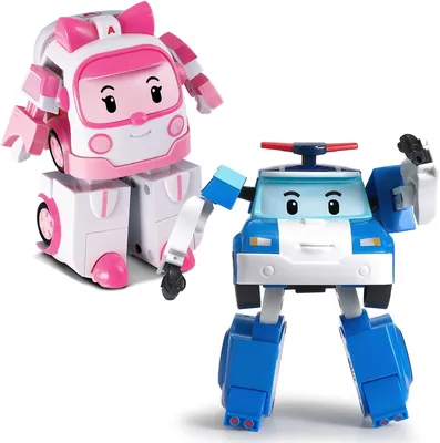 Academy Amber Robocar Poli Transforming Robot Tramsformable Action Toy  Figure | eBay