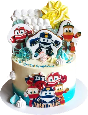 Сахарная картинка для торта \"Роботы-поезда\", размер А4, украшение для торта  и выпечки - купить с доставкой по выгодным ценам в интернет-магазине OZON  (550992273)