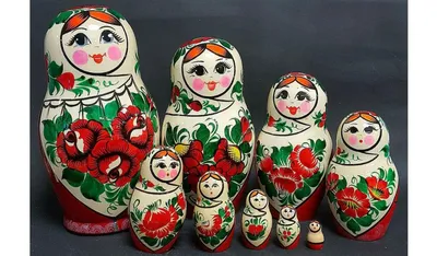 Традиционная русская матрешка, оригинальный подарок, 5 в 1 купить в  интернет магазине | Matryoshka.by