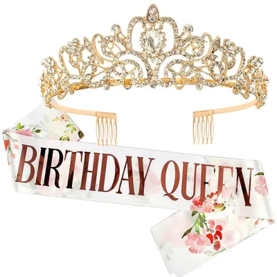 Сахарные картинки для торта на День рождения, юбилей жены, девушки, дочки,  подруги \"Королева, с Днем рождения\". Декор для торта и капкейков. Съедобные  картинки А4 - купить с доставкой по выгодным ценам в