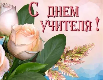 Поздравление с Днём учителя!