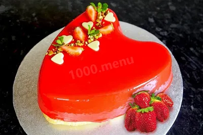 Муссовый торт Сердце №1014 по цене: 2500.00 руб в Москве | Lv-Cake.ru