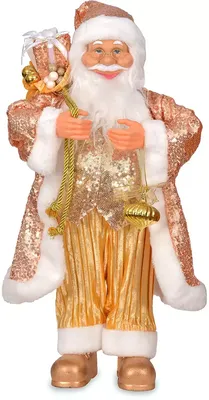 Новогодняя фигура Санта-Клаус 60 см золото TM-90514B купить в Новосибирске  - интернет магазин Rich Family