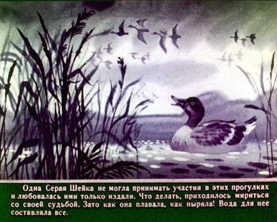 Картина «Иллюстрация для сказки Серая шейка, сюжет 2» Бумага, Акварель 2019  г.