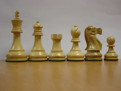 Купить шахматные фигуры Стаунтон №6 с утяжелителем