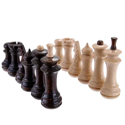 Шахматные фигуры деревянные стаунтон-люкс POLGAR (Индия)